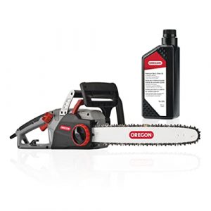 Oregon CS1500 18 in. 15 Amp Self-Sharpening Corded Electric Chainsaw & 54-026 Chainsaw Bar and Chain Oil, 1 Qt