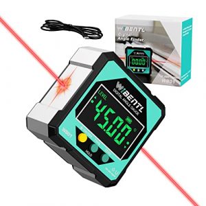 Angle Finder, WIBENTL 3 in 1 Line Digital Level Tool, Woodworking Tools, 4-Side Magnets Miter Saw Protractor, Electronic Level, Measures & Sets Angles, Hanging Pictures, Carpenters, Class II/ WB01